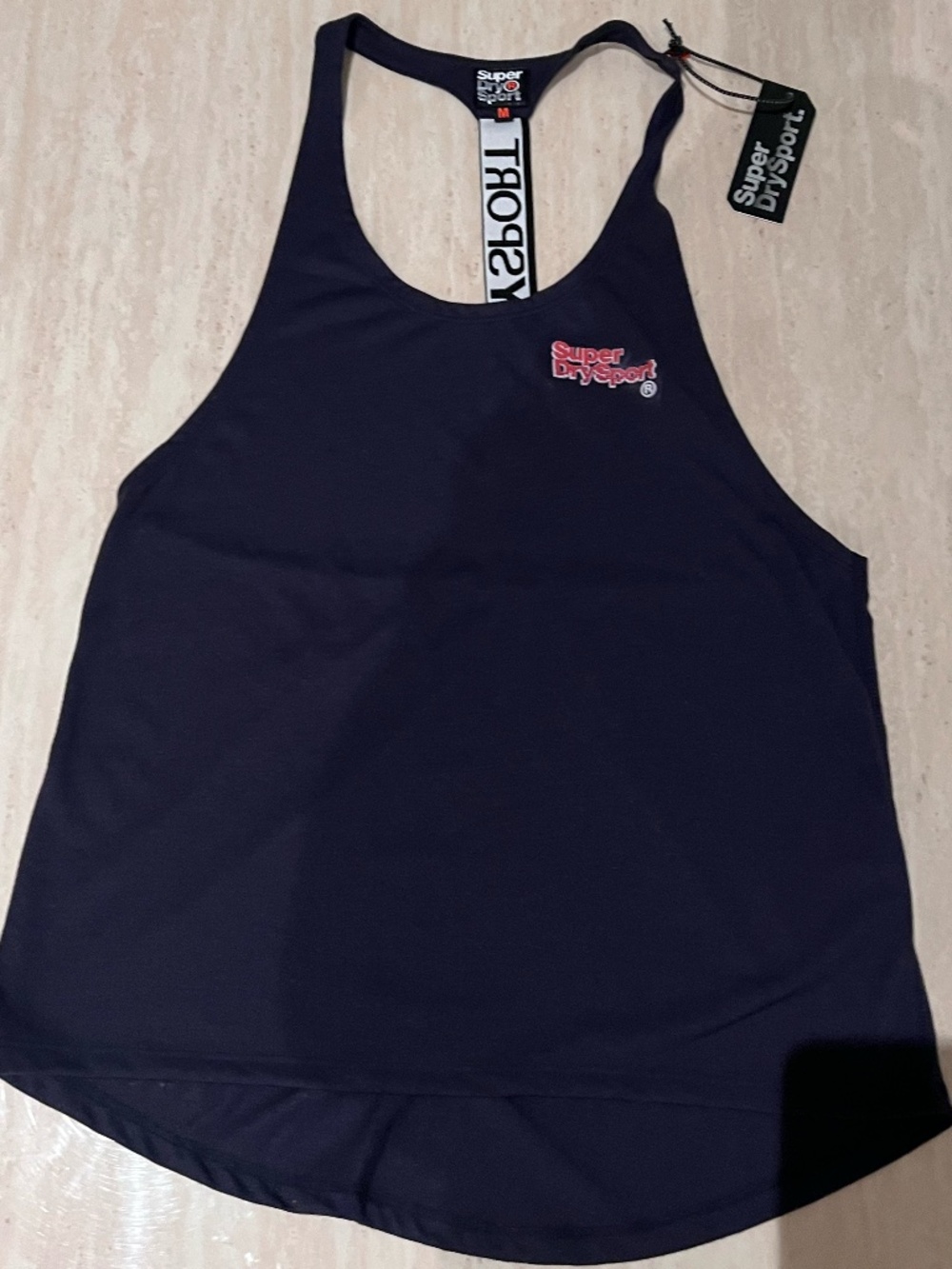 NWT Superdry Sport Work out Halter Graphic Tank Size M